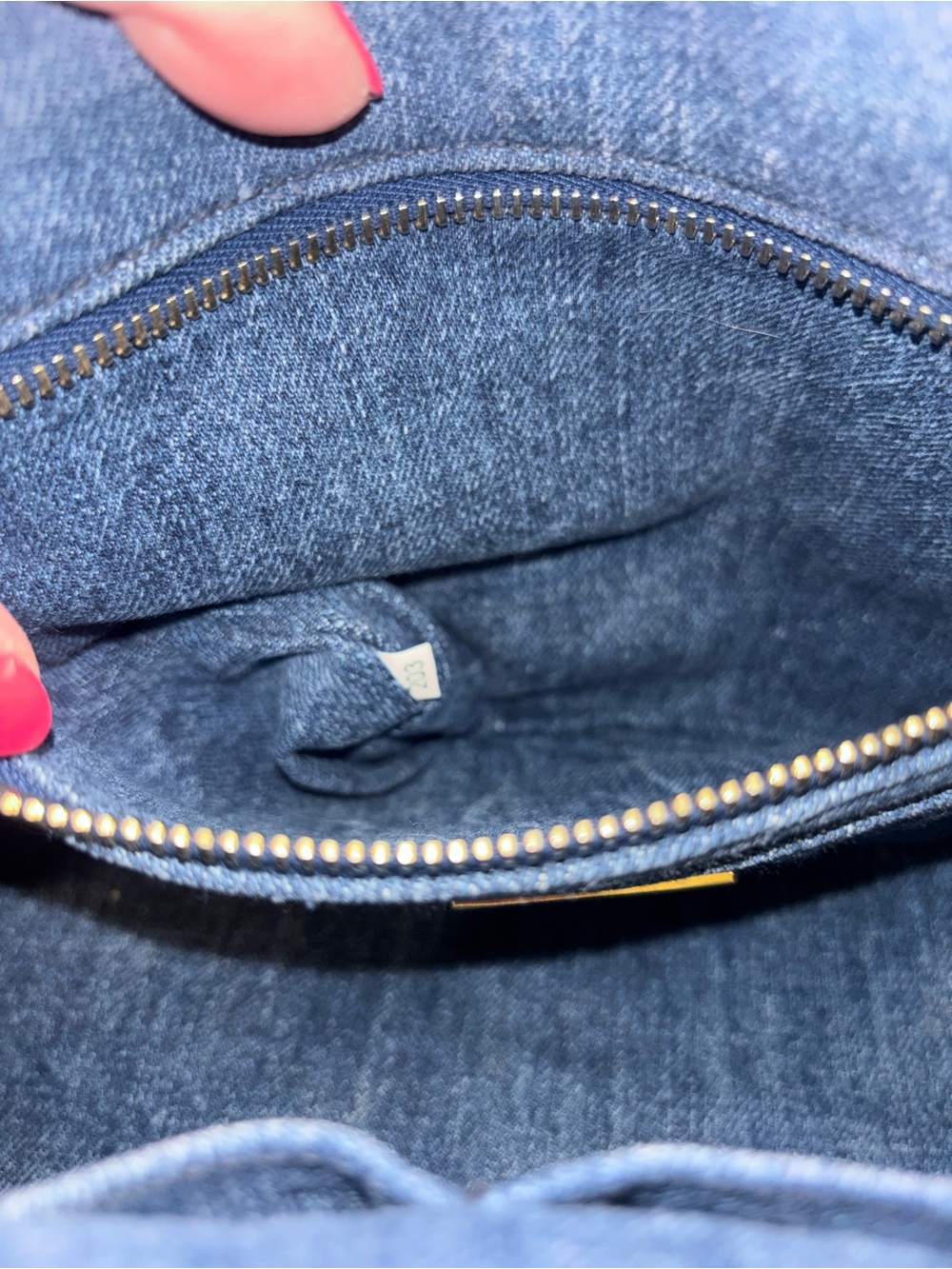 Authentic Prada Canapa Bag in Denim - Picture 10 of 13